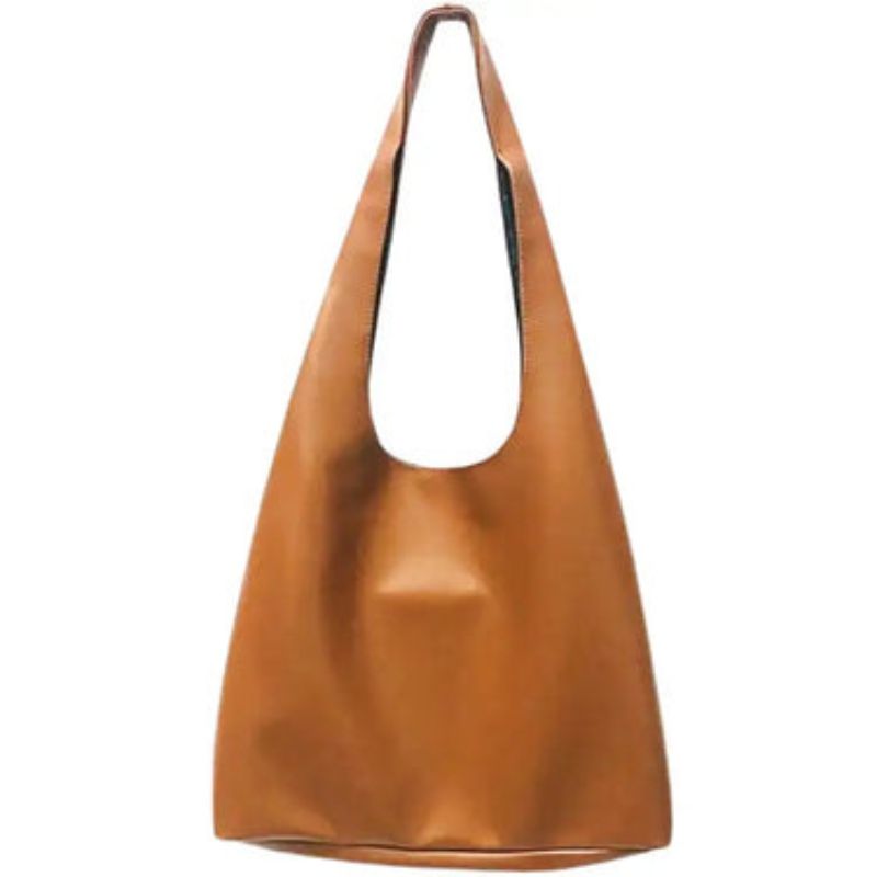 Sac à main cuir lisse grande capacité
