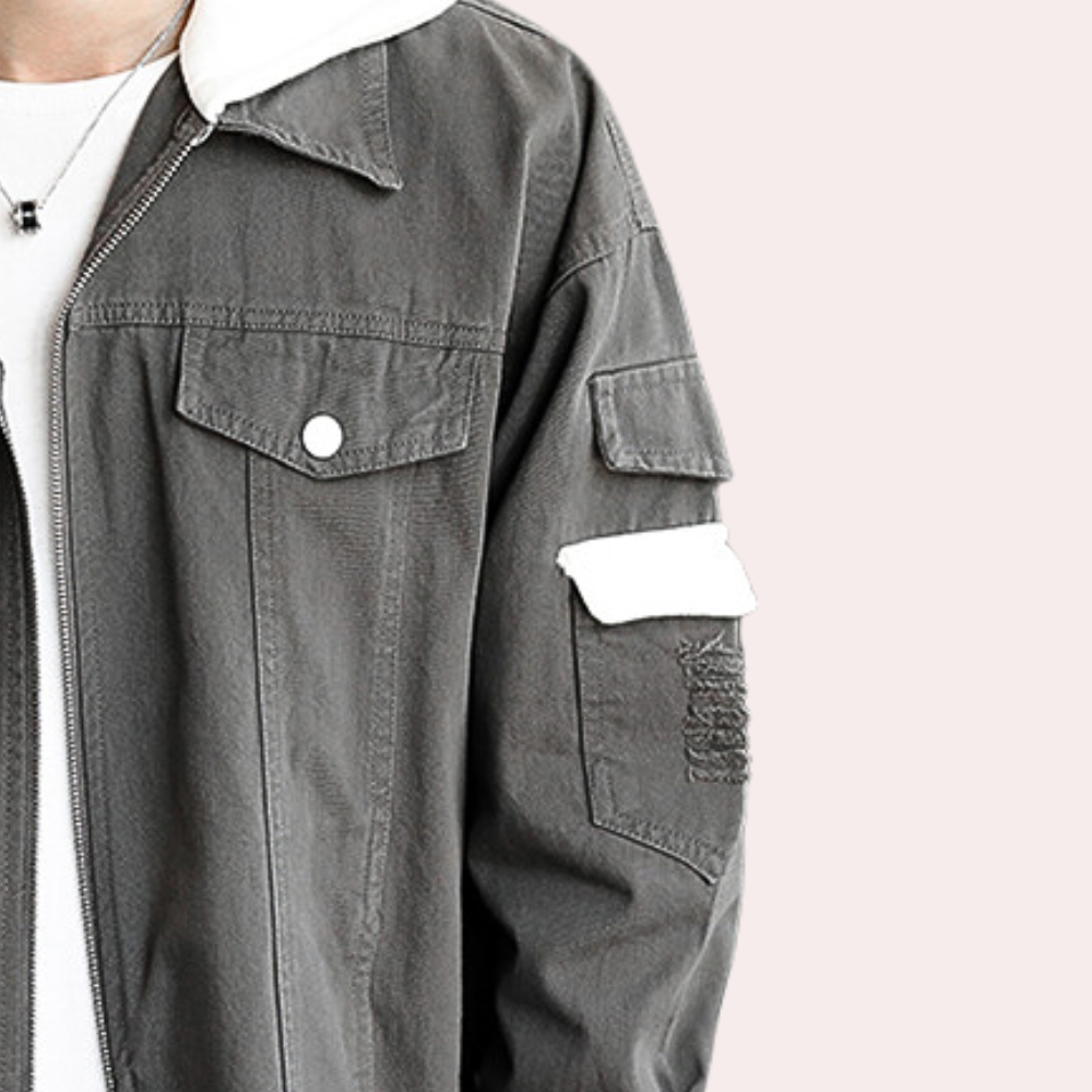 Veste en Jean à Capuche Élégante - vue 5