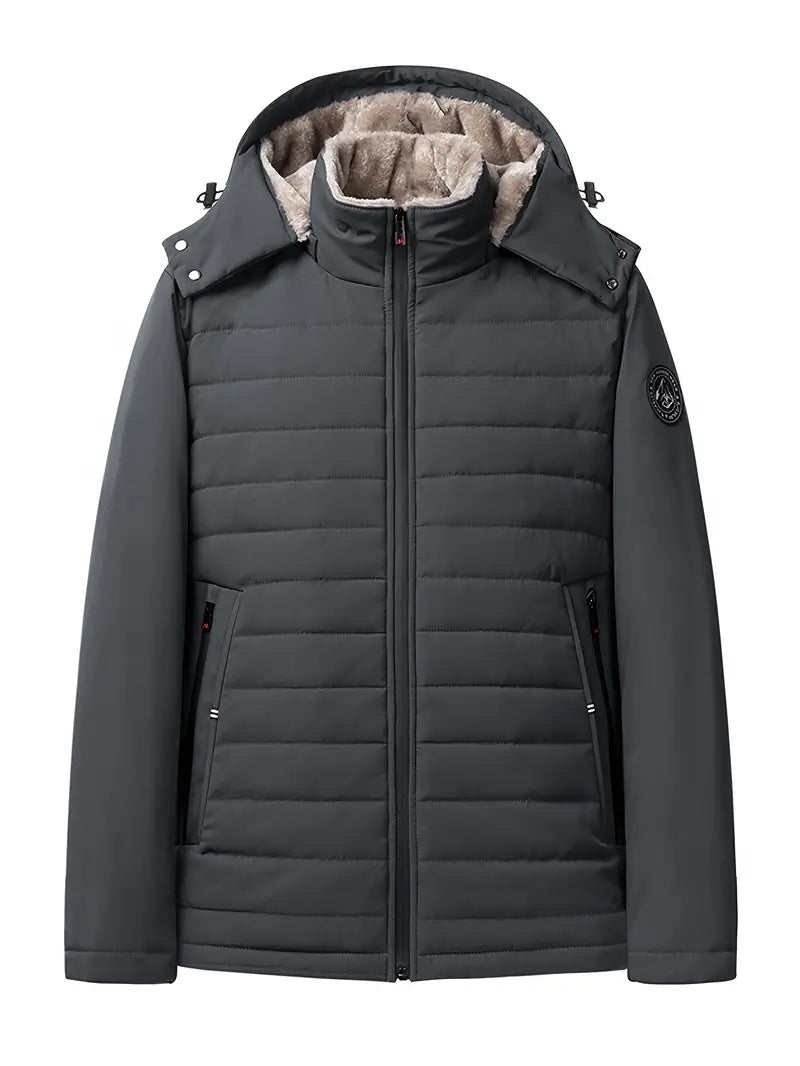 Veste Hiver Homme avec Capuche Amovible et Manches Réglables - PanierRoyale