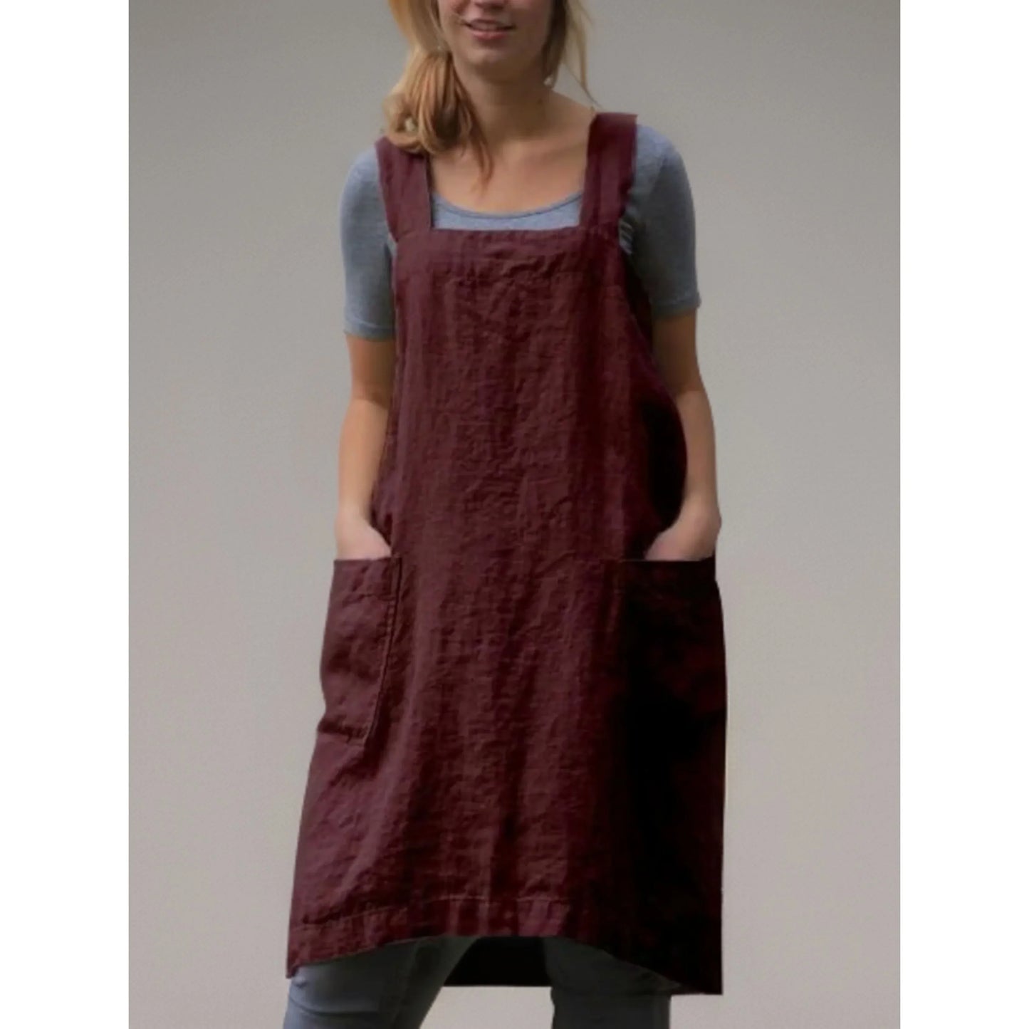 Robe de Cuisine Femme Pratique avec Poches