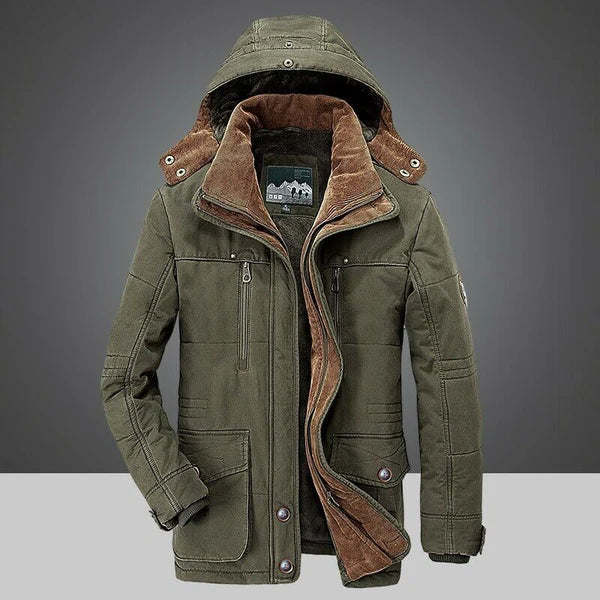 Doudoune Homme Hiver Polaire Bleu Marine Étanche