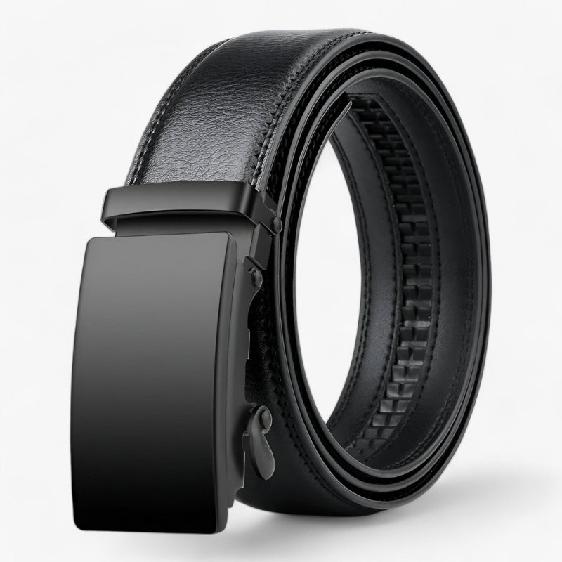 Ceinture Cuir Classique avec Boucle Métal Réglable