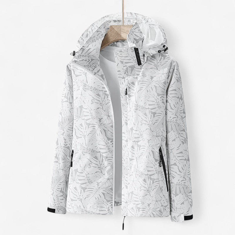 Veste Hiver à Capuche avec Manches Longues et Poches Réglables