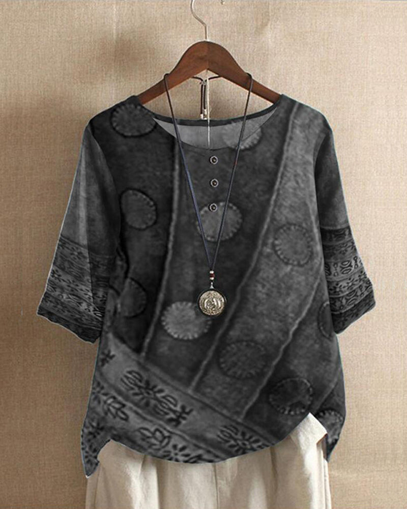 Blouse Été Manches Courtes Colorée Col V