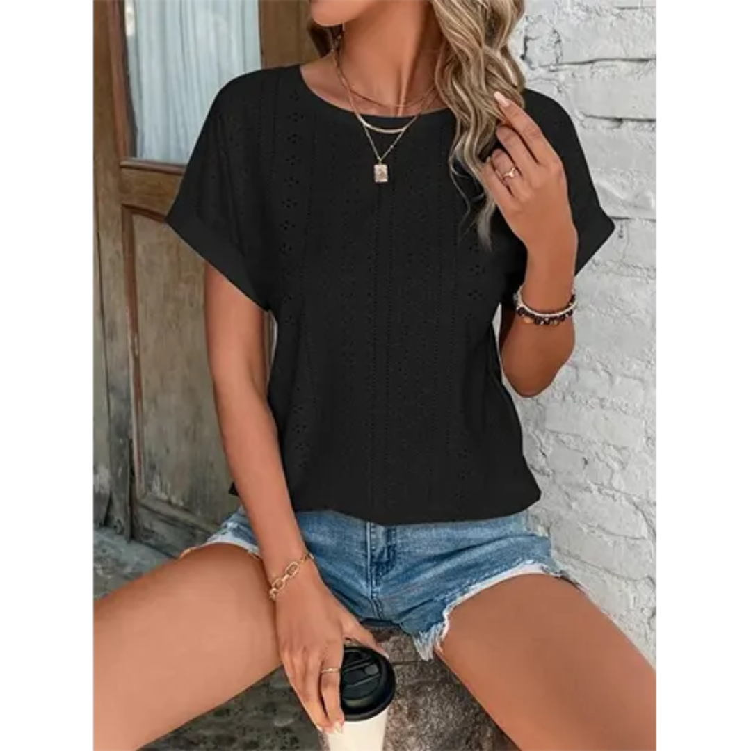 T-Shirt Femme Détente Manches Courtes