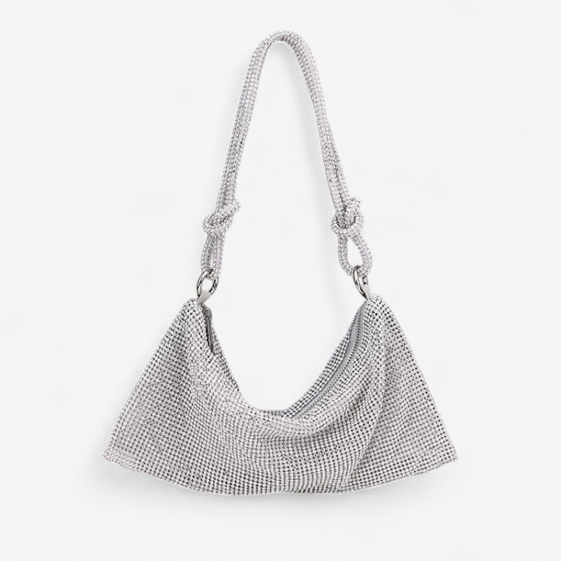 Sac à main femme grande capacité avec poignée et strass