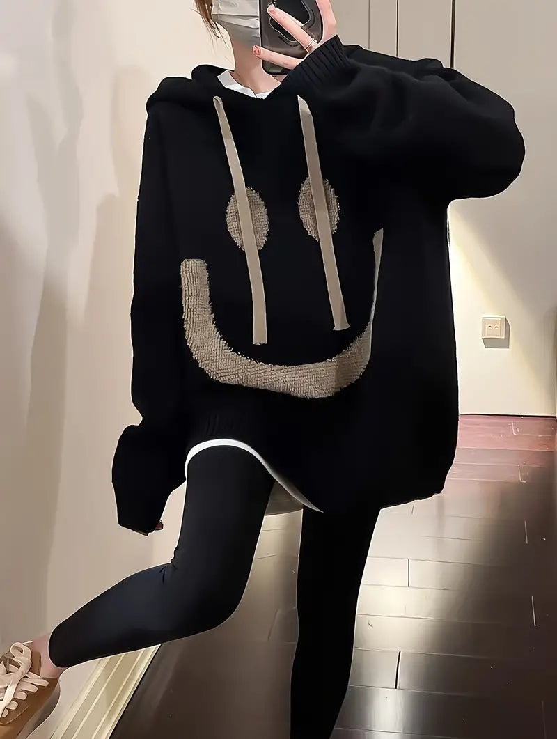 Sweat à Capuche Homme Manches Longues Noir ou Gris