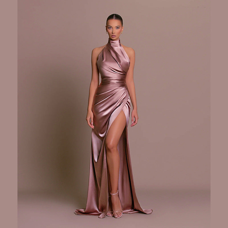 Servaluxe™ – Robe de Mariage Sans Manches Élégante en Tissu Luxueux-5