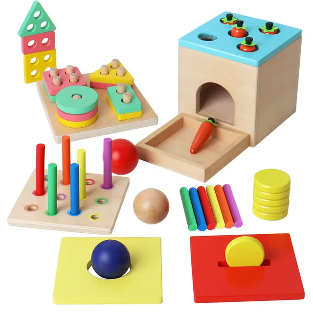 Jeu Éducatif Bois pour Enfants - PanierRoyale