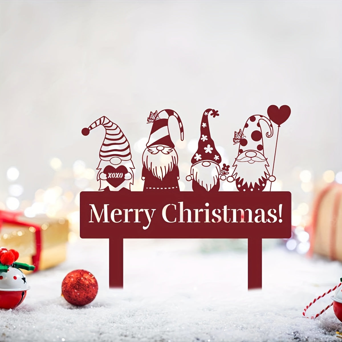 Guirlande de Noël en métal pour extérieur - PanierRoyale
