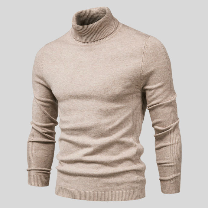 Pull Homme Col Montant Doux et Élégant pour Hiver