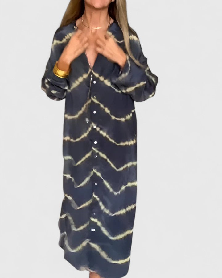 Robe Blouse Féminine en Batik Coloré