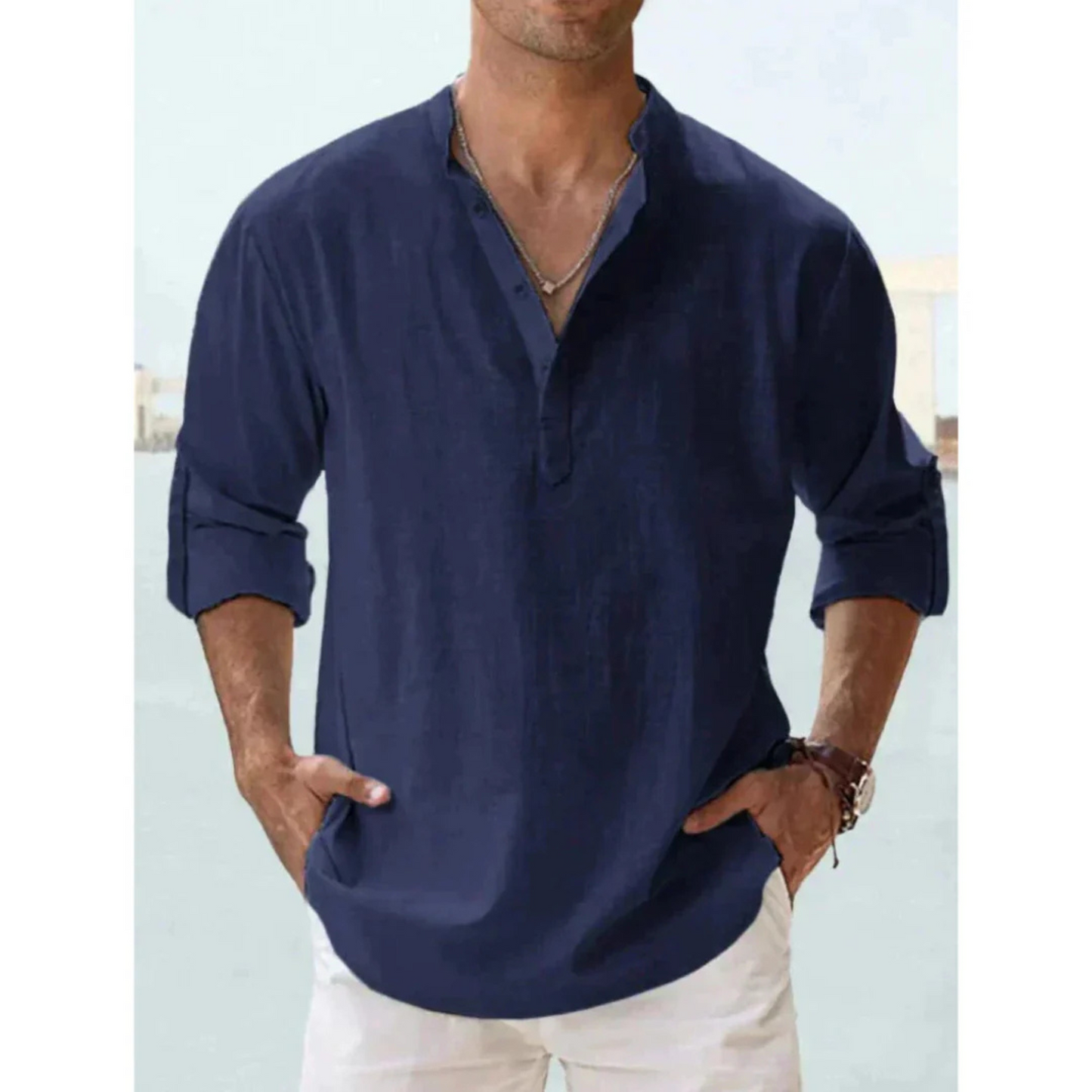 Chemise Homme Coton Slim et Élégant