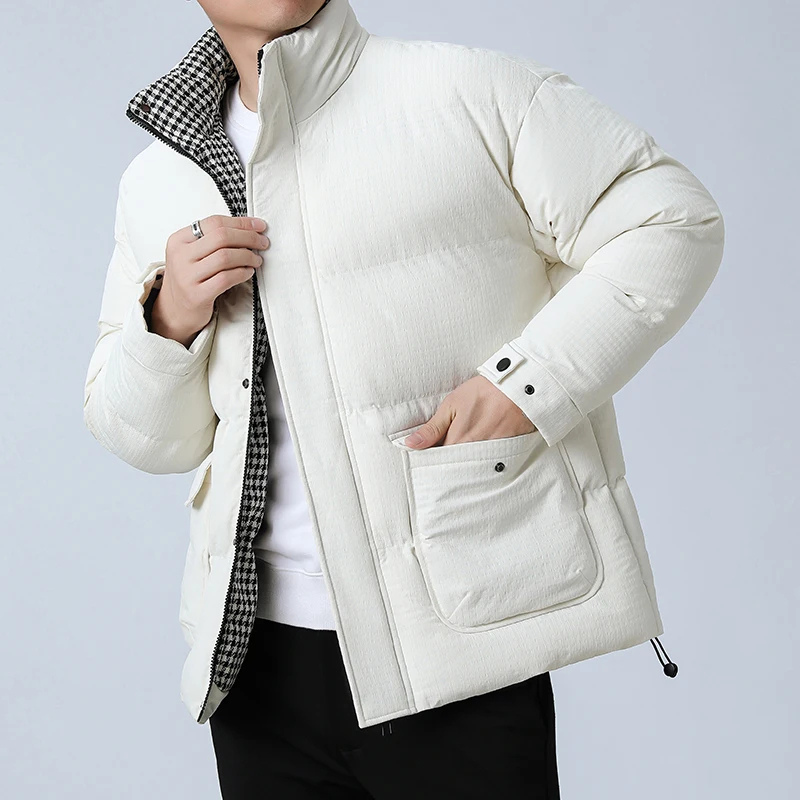 Veste Homme Hiver Élégante à Fermeture Éclair