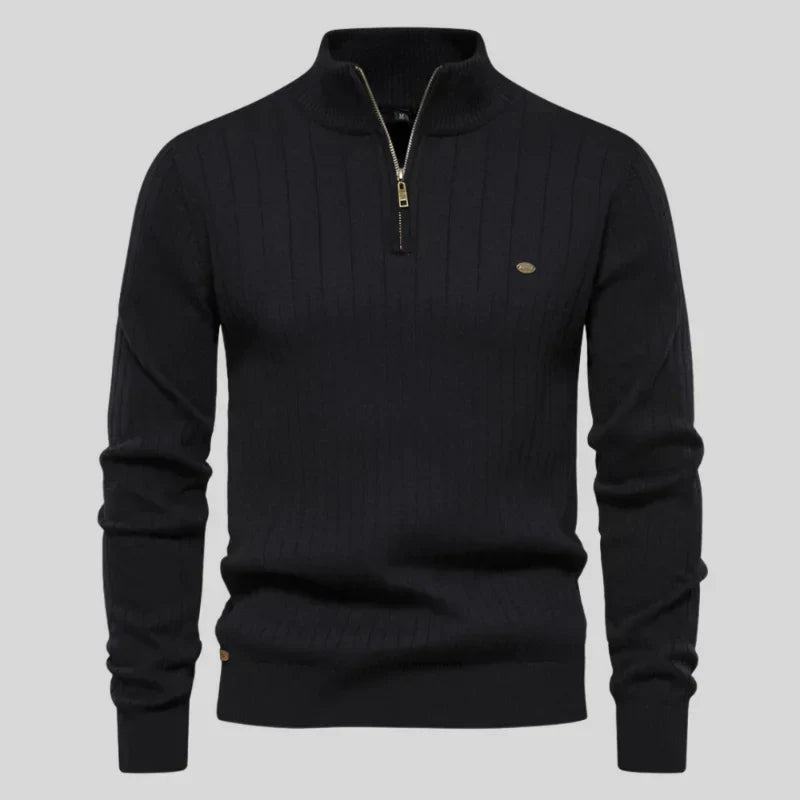 Pull Homme Manches Longues Zippé pour Tous les Jours