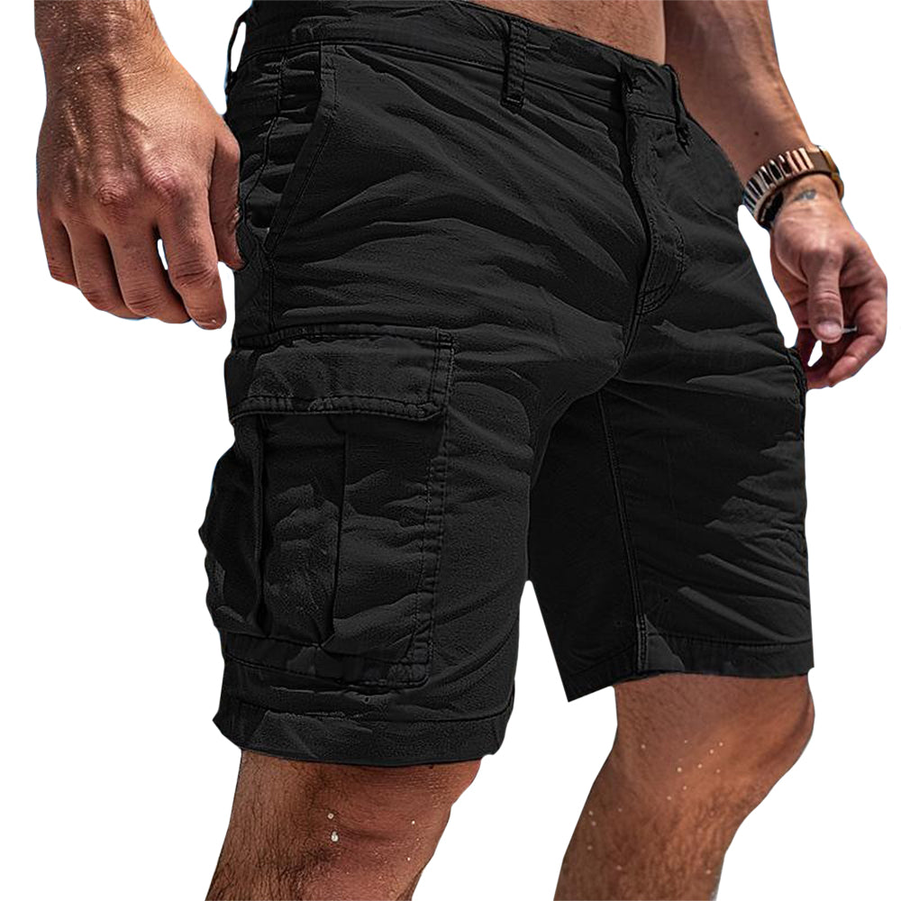 Pantalon Chino Cargo Homme Court et Comfortable