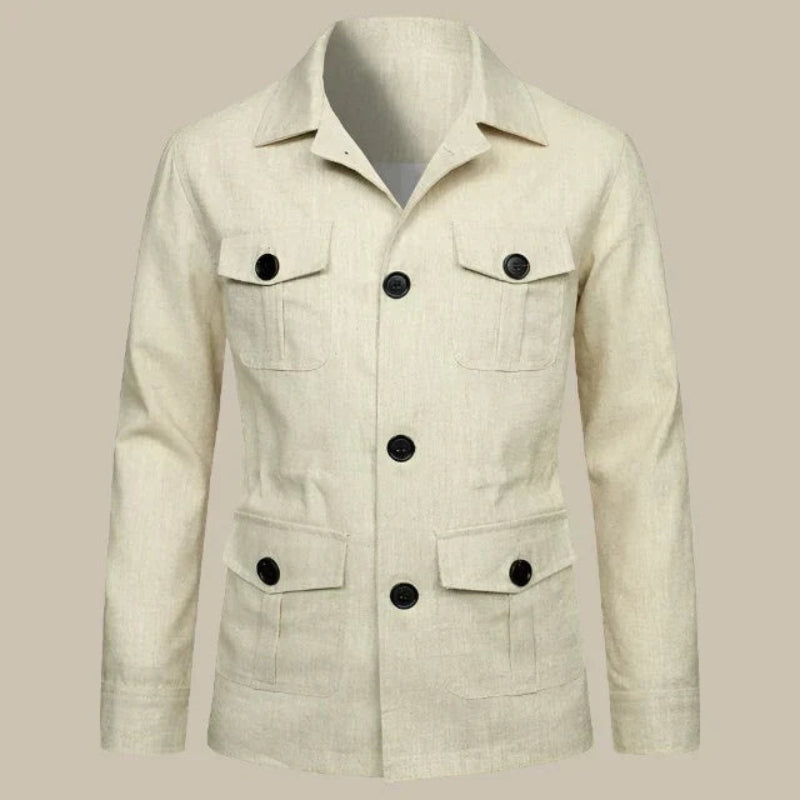 Veste Classique Hiver Boutonnée Manches Longues
