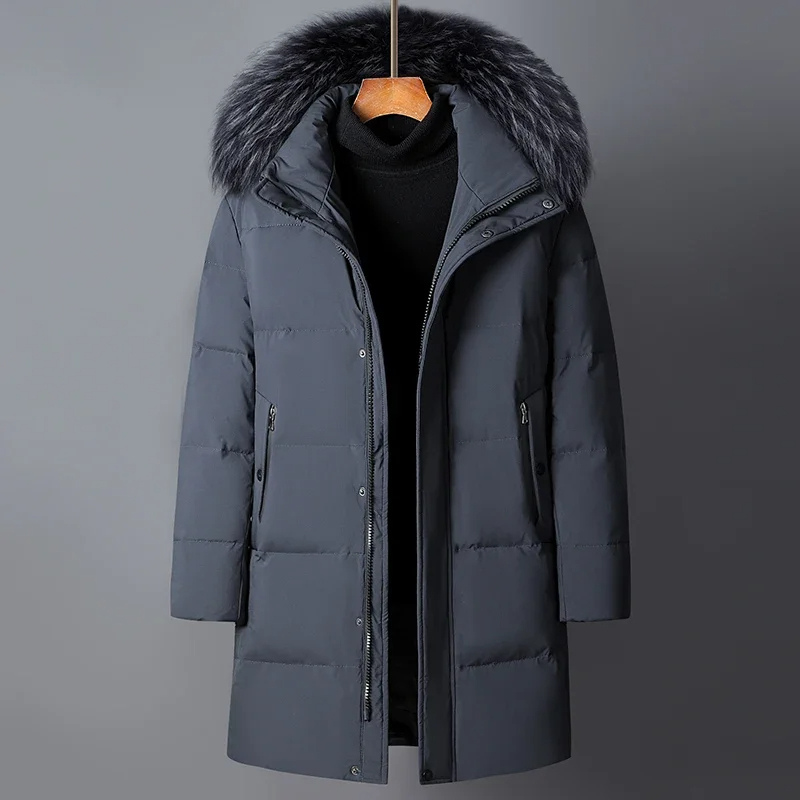 Parka Hiver Homme avec Capuche et Doublure Polaire Chaude