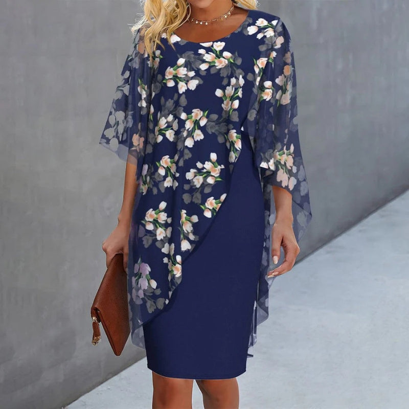 Robe Asymétrique Fleurs Été Chic