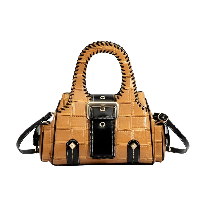 Sac à épaule femme grande capacité en cuir véritable - PanierRoyale