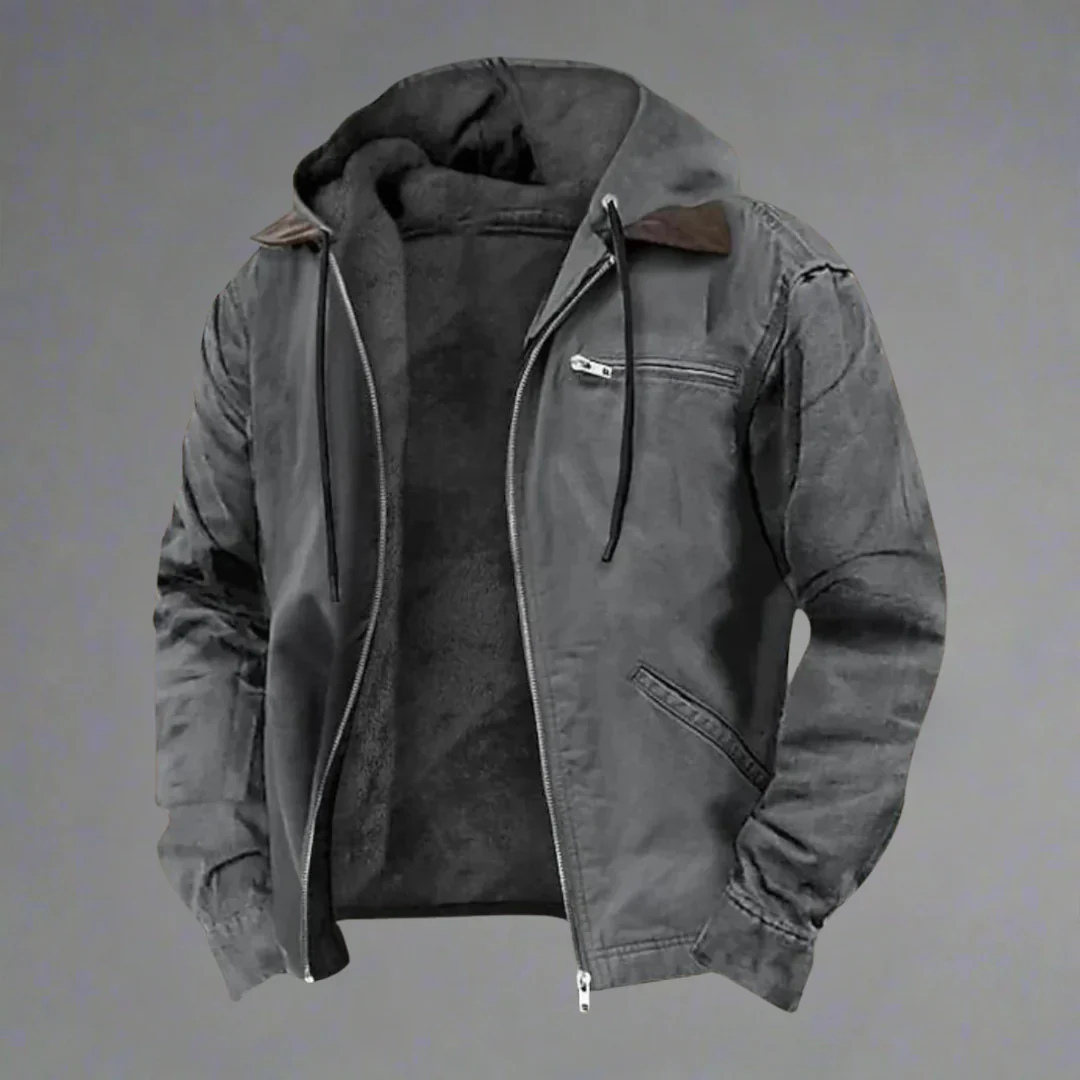 Veste Hiver Homme Capuche Polaire Chaude