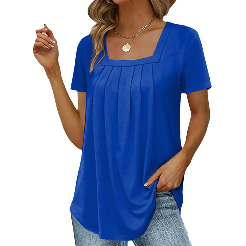 Blouse Femme Manches Courtes Été Léger
