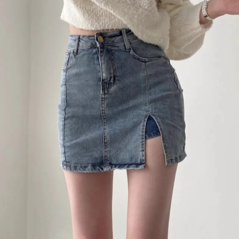 Jupe Femme Décontractée Taille Haute en Coton - PanierRoyale