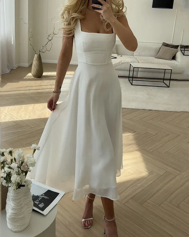 BelleRue™ – Robe Femme Longue en Mousseline de Soie Élégante et Aérée-2