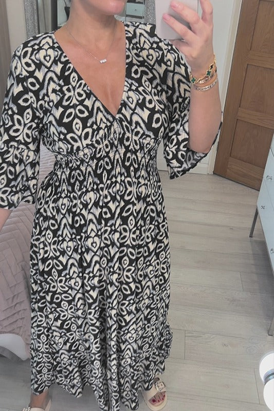 Variant image for Lianne™ – Robe Longue Femme Élégante en V Confortable pour l'Été-9