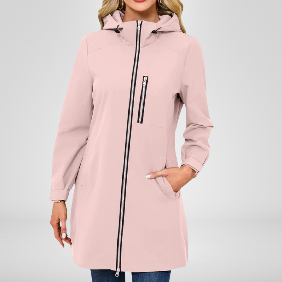 Veste Imperméable Femme à Capuche pour Pluie et Vent
