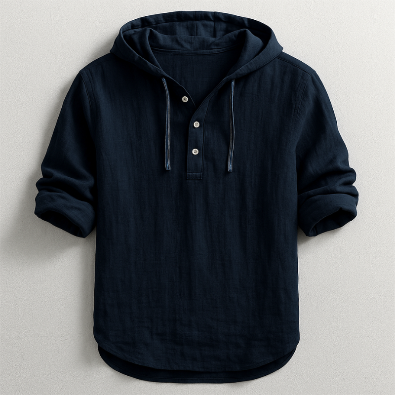 Chemise à capuche coton homme décontractée et légère