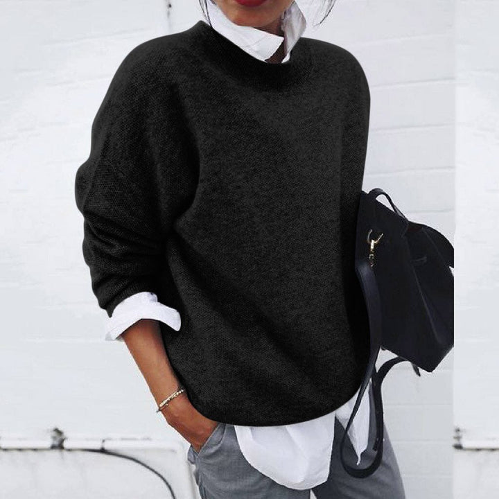 Pull Femme Classique à Manches Longues Pour Tous les Jours