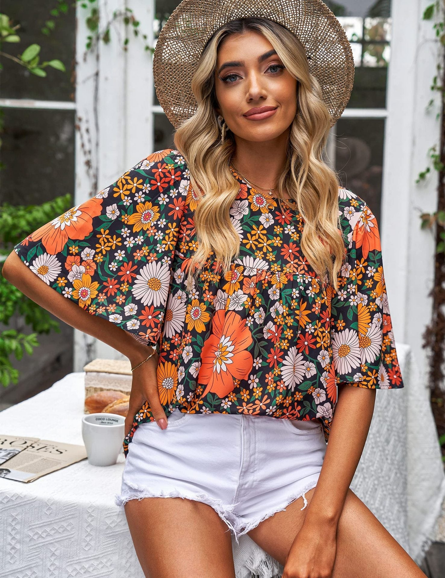 Chemisier Femme à Fleurs Chic et Féminin