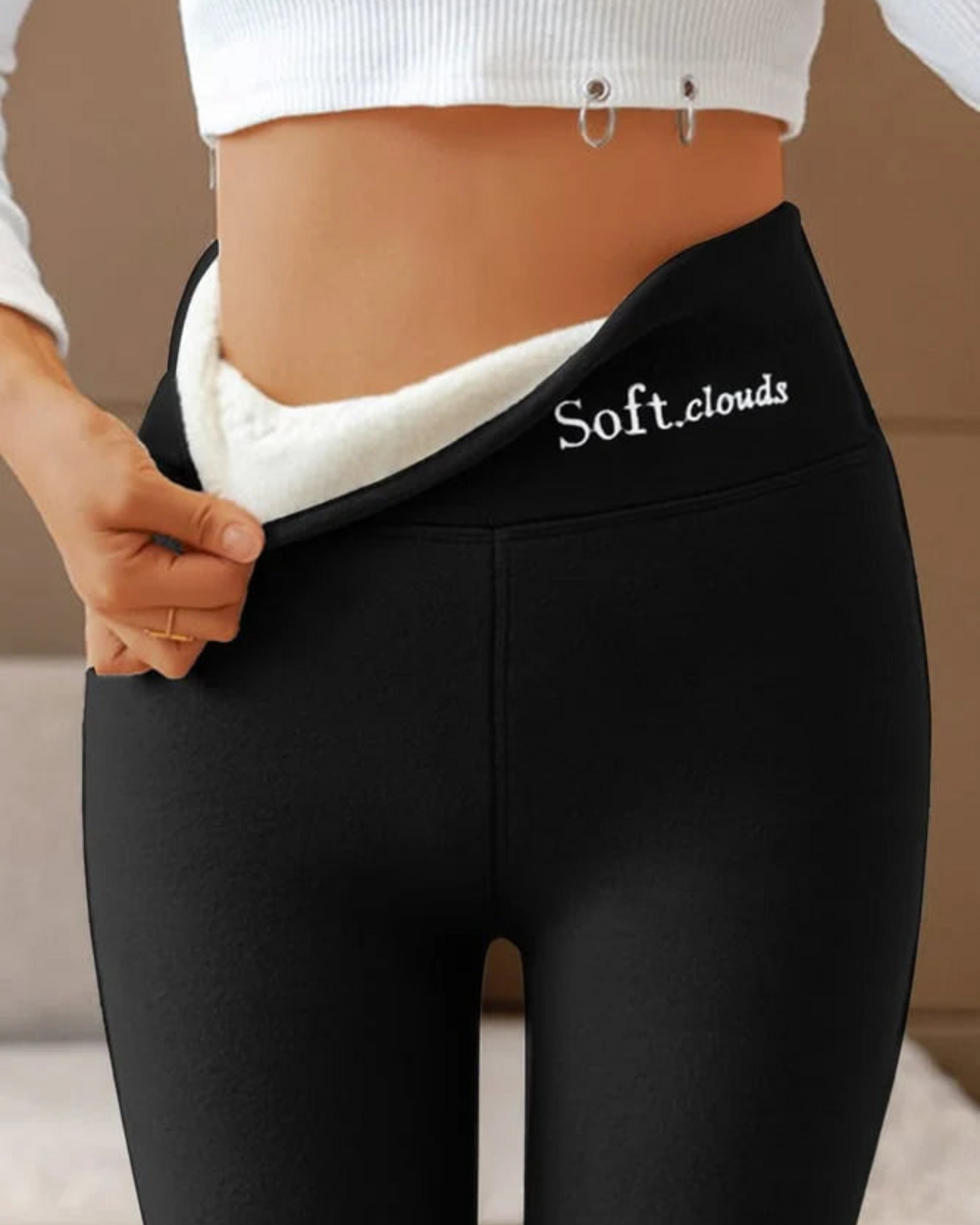 Collants Thermiques Doux pour Femme Hiver