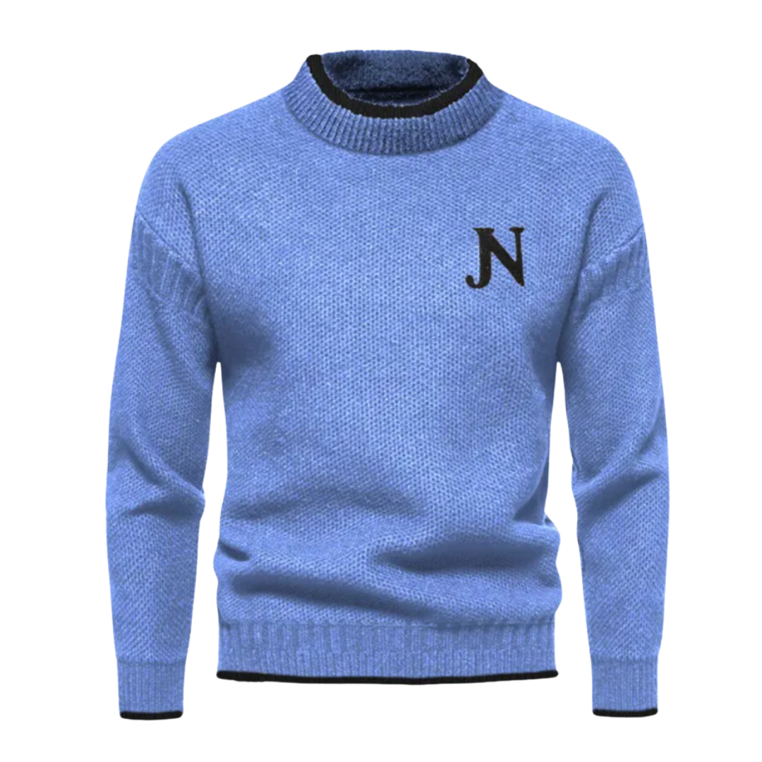 Pull en Maille Classique Col Rond pour Homme