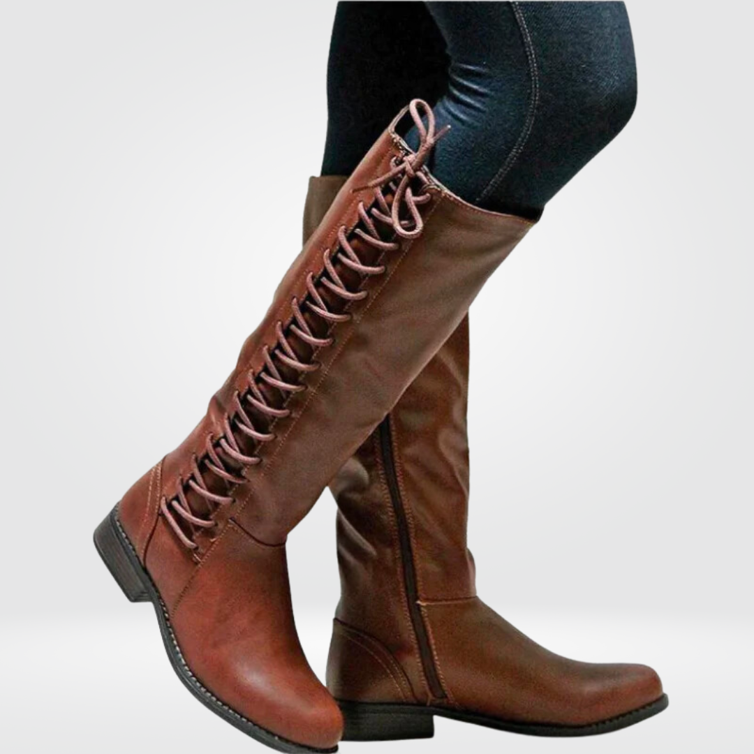 Bottes femme cuir noir élégantes et tendance