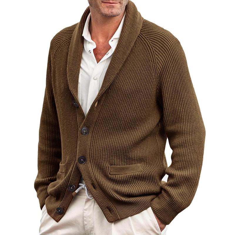 Cardigan Homme Hiver Douillet avec Poche