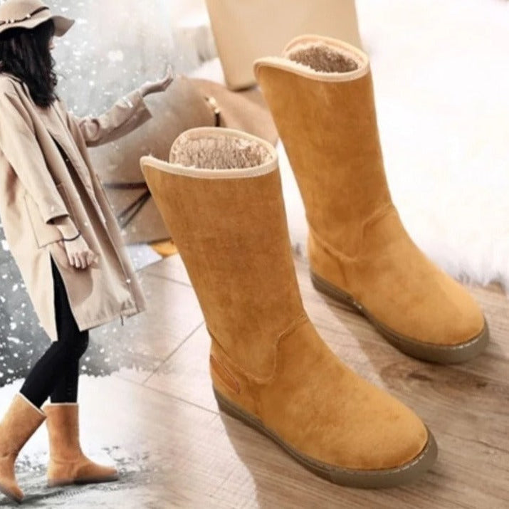 Bottes Hiver Fourrées et Chauffantes avec Semelle Antidérapante