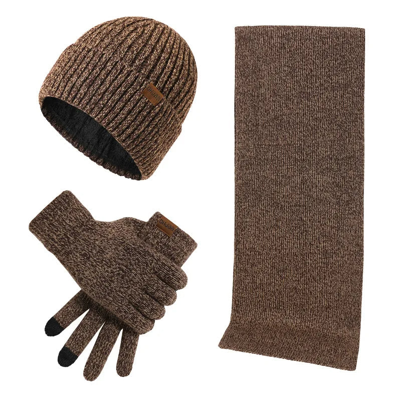Tenue Hiver Chaud : Bonnet, Écharpe et Gants en Polaire