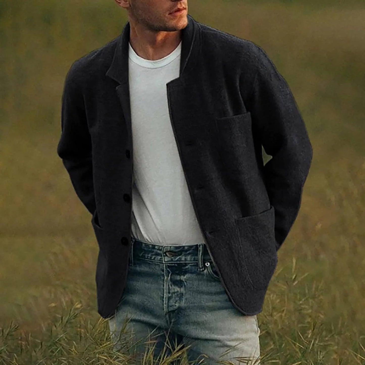 Veste décontractée homme à manches longues