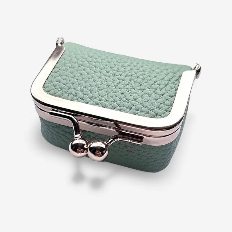 Pochette Porte-Monnaie en Cuir avec Fermeture Sécurisée