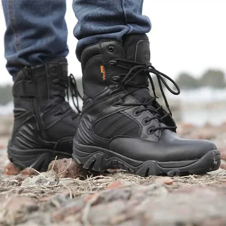 Bottes de Randonnée Militaires Fermeture Éclair Sécurisée