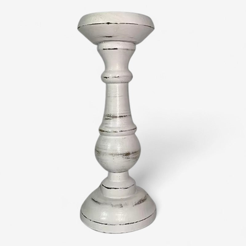 Bougeoir Bois Massif Design Rustique