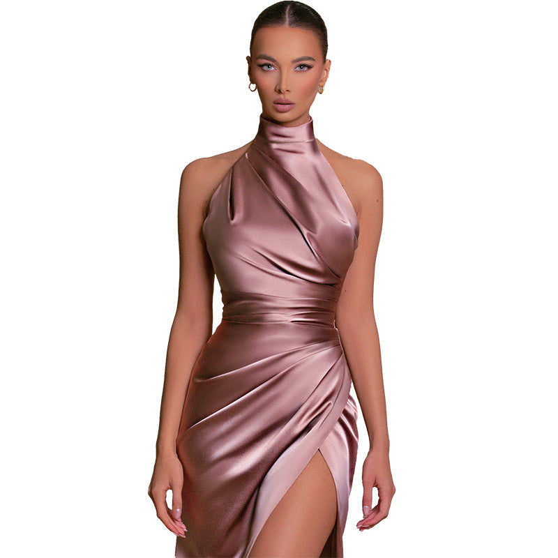 Servaluxe™ – Robe de Mariage Sans Manches Élégante en Tissu Luxueux-4