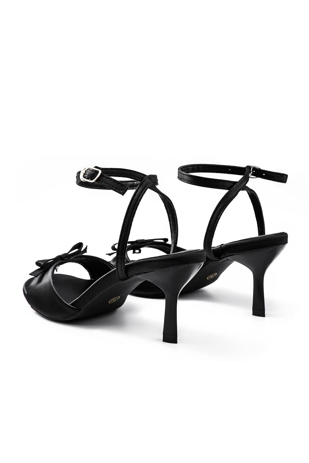 Sandales à Talons Noires Élégantes pour Femmes