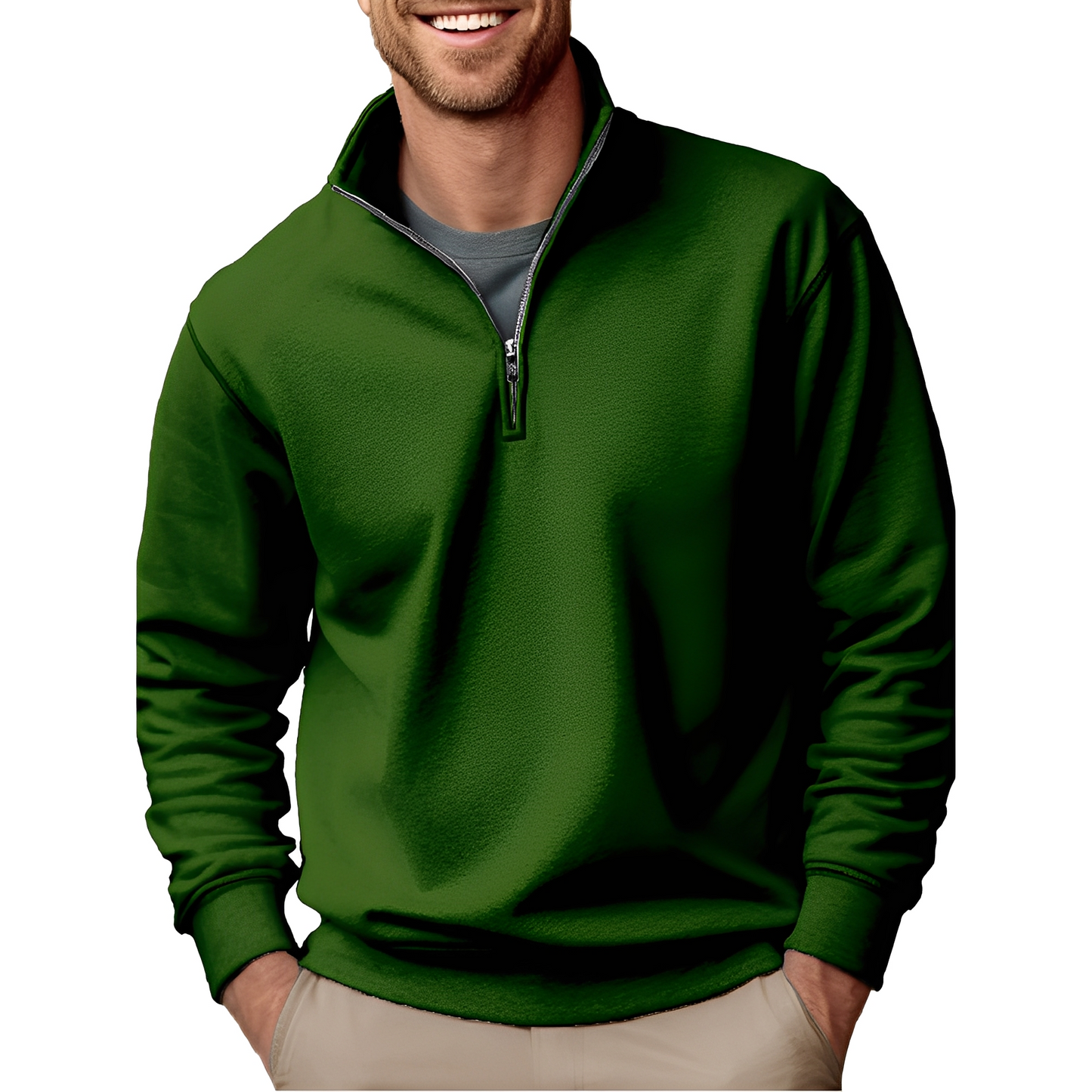 Pull Homme Zippé Classe et Confortable pour Tous les Jours