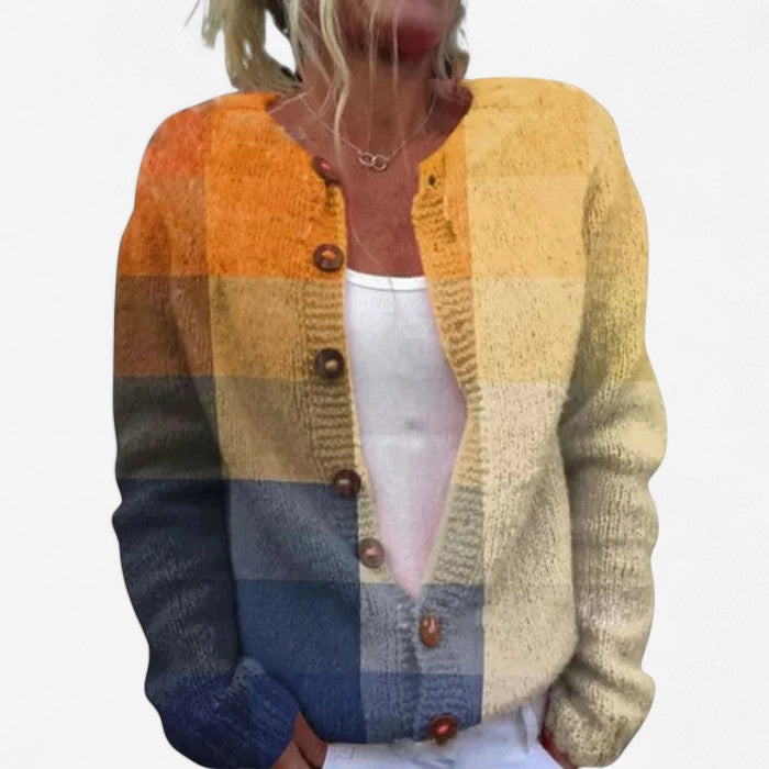 Cardigan Féminin Manches Longues à Boutons