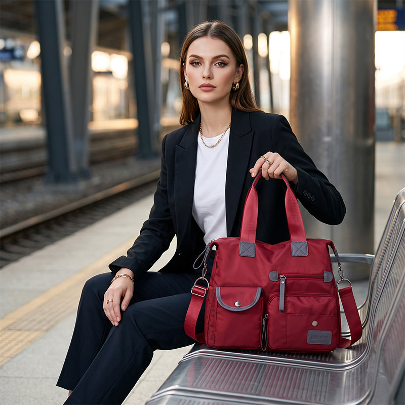 Sac tote Femme Nylon Imperméable avec Bandoulière Ajustable