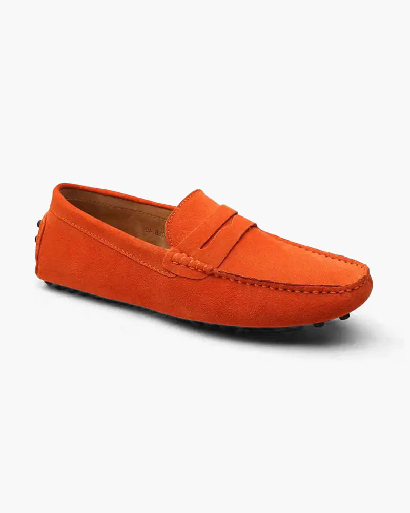 Mocassin Homme Cuir Velours Confortable