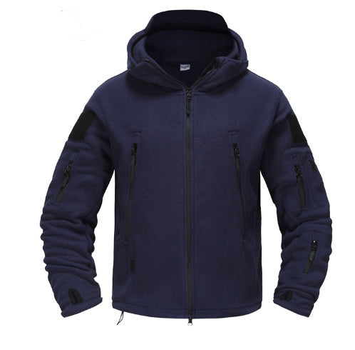 Veste Hiver Homme Polaire avec Capuche et Manches Longues